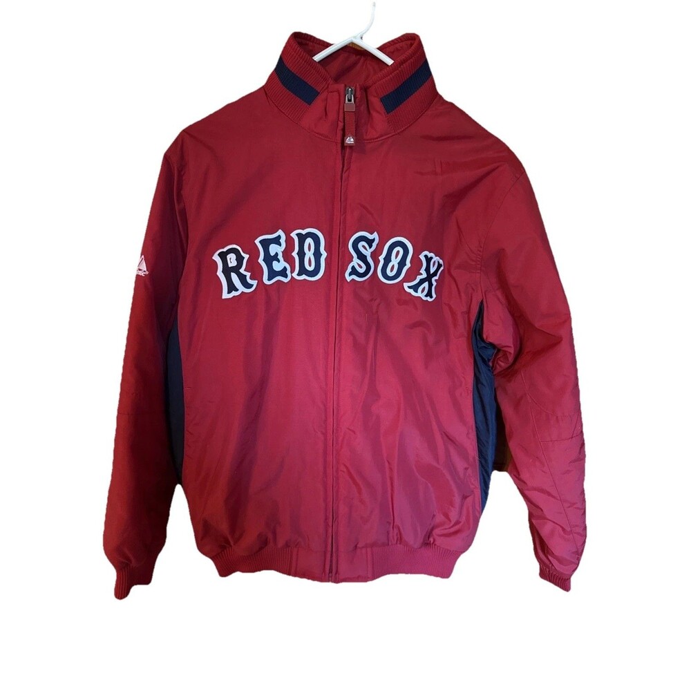 Woman’s L Majestic Boston Red Sox Therma Base Dugout Jacket MLB  Fleece Lined